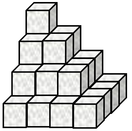 Figure 1. Stacked sugar cubes